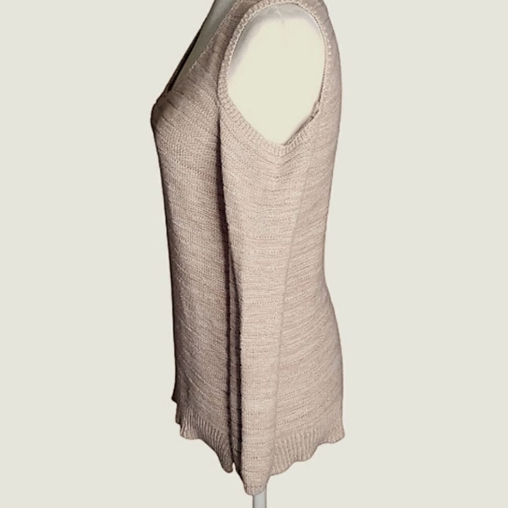White House Black Market Cold Shoulder Pullover Cream Beige Sweater Size XSmall - Picture 3 of 10